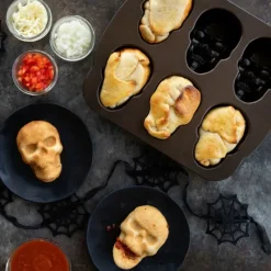 Moules À Gâteaux|Moule Anti-adhésif*NORDIC WARE Moule à Gâteaux Têtes de Mort (x6) Bronze