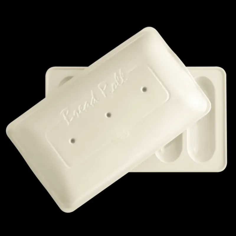 Plat De Cuisson*EMILE HENRY Moule à Mini-Baguettes en Céramique 39 cm Lin