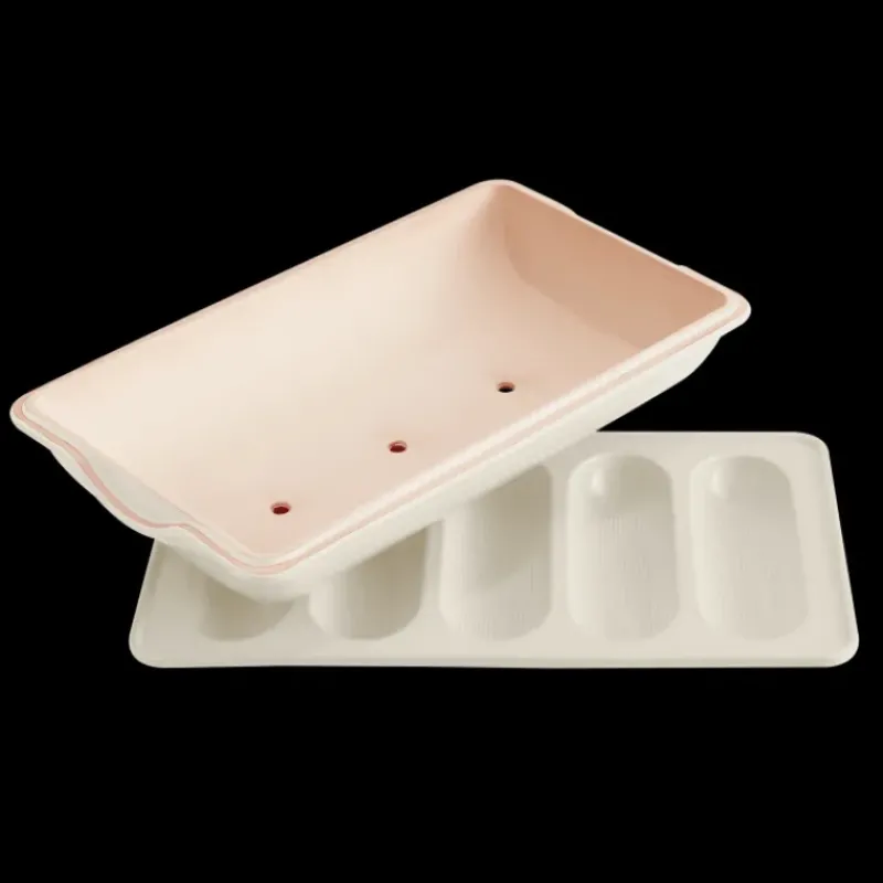 Plat De Cuisson*EMILE HENRY Moule à Mini-Baguettes en Céramique 39 cm Lin