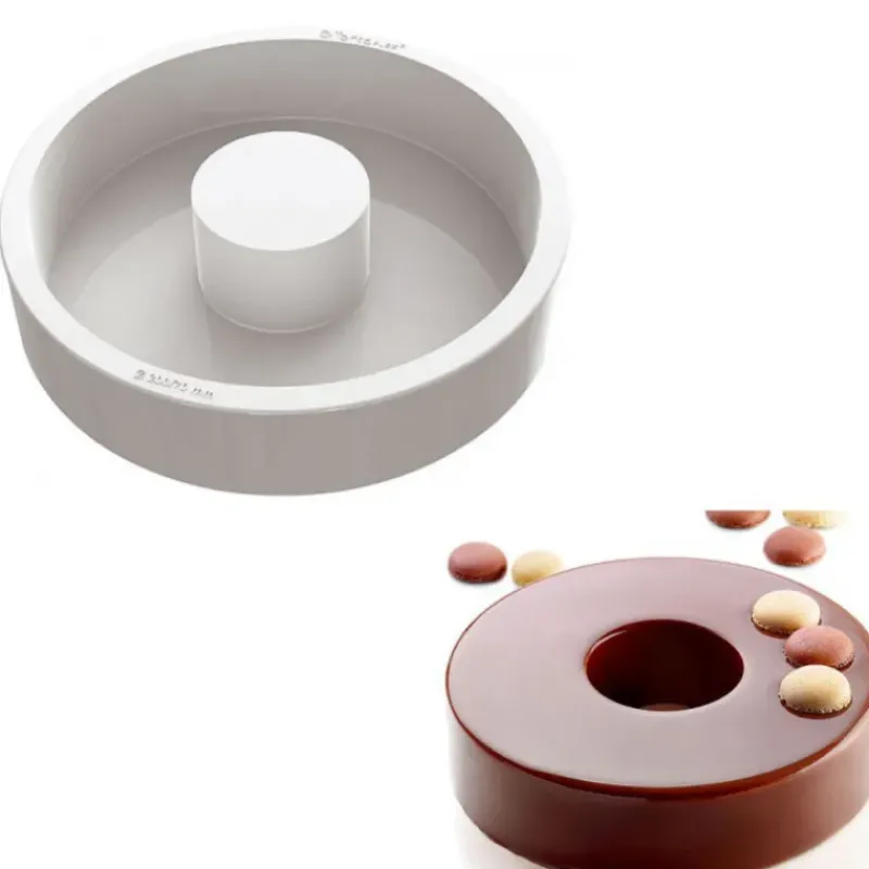 Moule Silicone*SILIKOMART Moule à Savarin Saturne en Silicone Ø 200mm