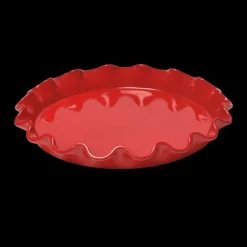 Plat De Cuisson|Moules À Gâteaux*EMILE HENRY Moule à Tarte en Céramique Ø 33 cm Grand Cru