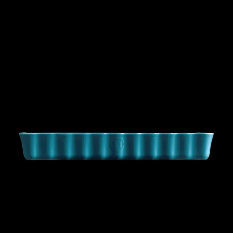 Plat De Cuisson|Moules À Gâteaux*EMILE HENRY Moule à Tarte Rectangulaire en Céramique 33,5 x 24 cm Calanque