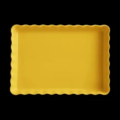 Plat De Cuisson|Moules À Gâteaux*EMILE HENRY Moule à Tarte Rectangulaire en Céramique 33,5 x 24 cm Provence