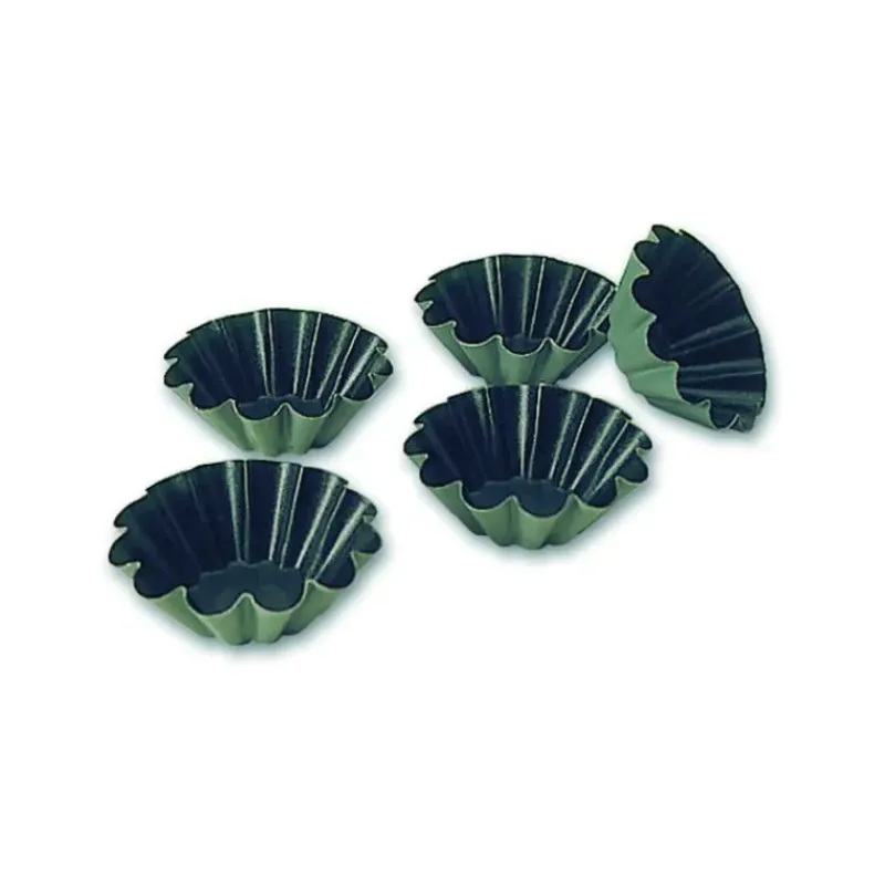 Moule Anti-adhésif*MATFER Moule Brioche 12 Côtes 6,5 cm x H 2,4 cm (x25)