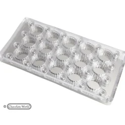 Moules À Chocolat*CHOCOLATE WORLD Moule Chocolat Aimanté Rond 3,2 cm (x15)