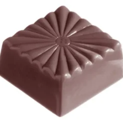 Moules À Chocolat*CHOCOLATE WORLD Moule Chocolat Carré Strié (x32)