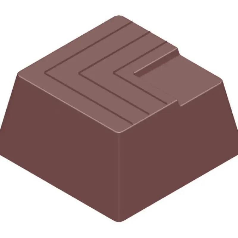 Moules À Chocolat*CHOCOLATE WORLD Moule Chocolat Carré Strié (x21)