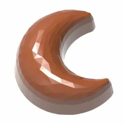 Moules À Chocolat*CHOCOLATE WORLD Moule Chocolat Demie-Lune à Facettes 3,5 x 3,1 cm (x21)