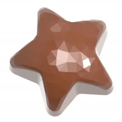 Moules À Chocolat*CHOCOLATE WORLD Moule Chocolat Etoile à Facettes 3,5 cm (x21)