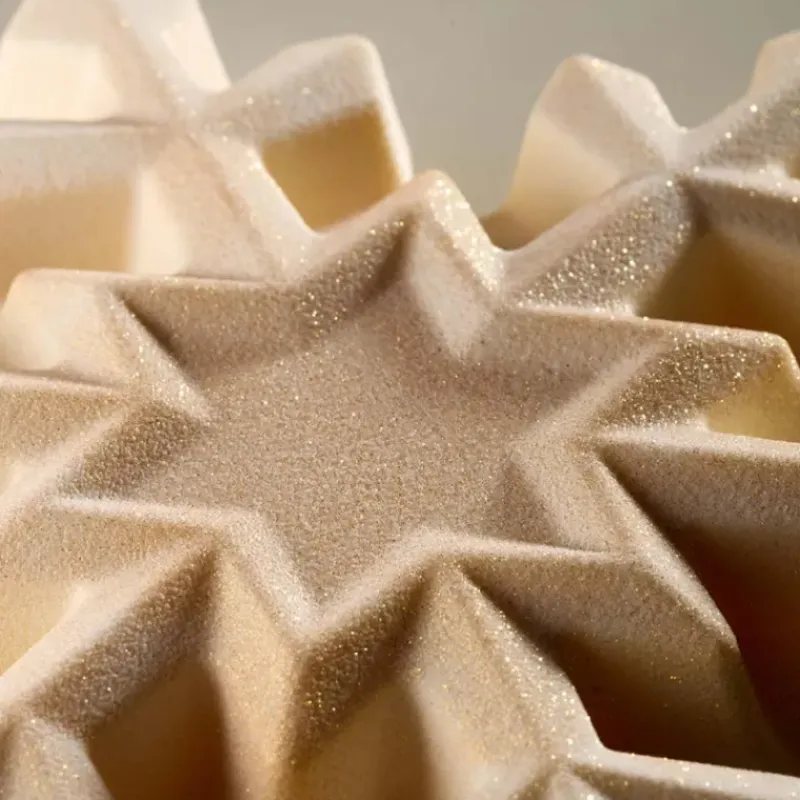 Moules À Chocolat*PAVONI Moule Chocolat Flocon de Neige 16 x 18 cm x H 4,5 cm (x2)