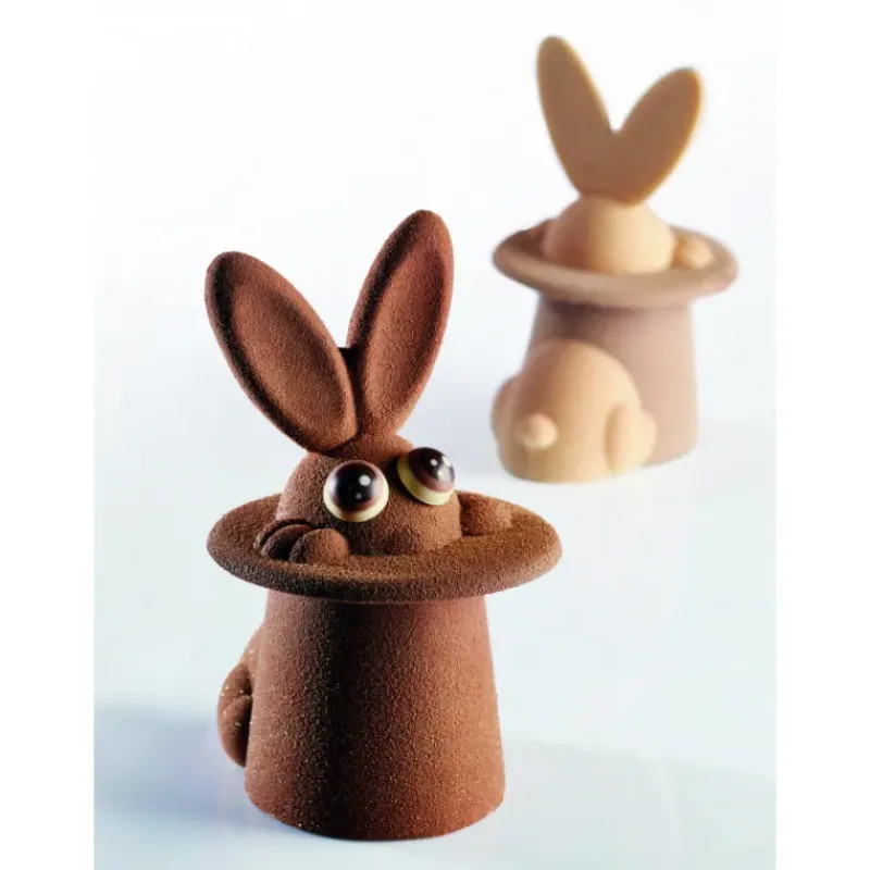 Moules À Chocolat*PAVONI Moule Chocolat Lapin Magique 12 x 10 cm x H 17 cm (x2)