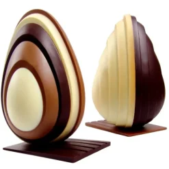 Moules À Chocolat*PAVONI Moule Chocolat Oeuf Level Ø 13 x H 20 cm (x2)