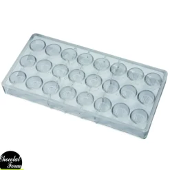 Moules À Chocolat*Chocolat Form Moule Chocolat Praline Ronde Fève 2,8 x 1,3 cm (x24)