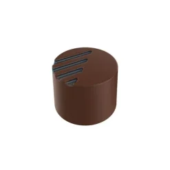 Moules À Chocolat*POP CHOCOLAT Moule Chocolat Pralines Cylindriques Striées Ø25 mm (x28)