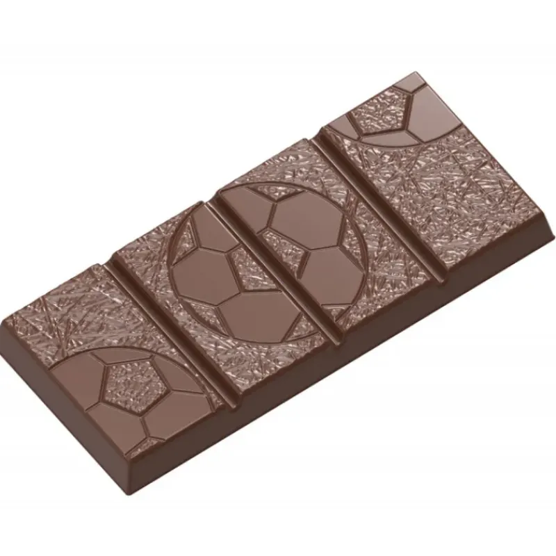Moules À Chocolat*CHOCOLATE WORLD Moule Chocolat Tablette Football 11,4 x 5 cm x H 0,95 cm (x4)