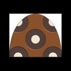 Moules À Chocolat*CUISINEADDICT Moule Embout de Bûche 9004 Ronds 9 x 7,5 cm (x6)