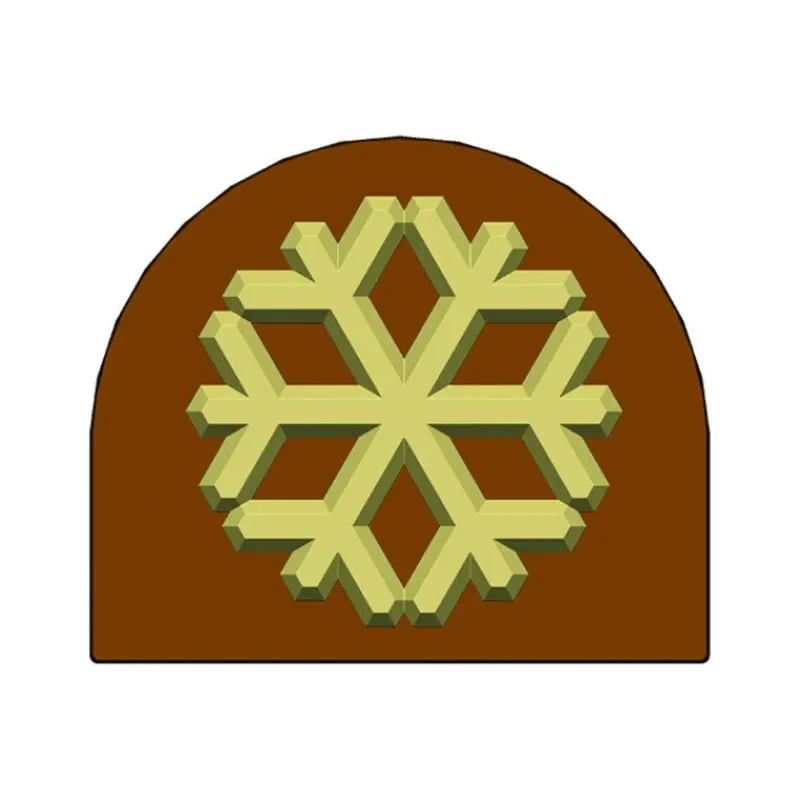 Moules À Chocolat|Moules À Gâteaux*MALLARD FERRIERE Moule Embout de bûche Flocon 80 x 68 mm Mallard Ferrière