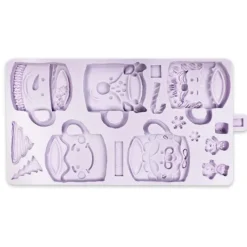 Moule Silicone*KAREN DAVIES Moule en Silicone 5 Tasses Festives de Noël