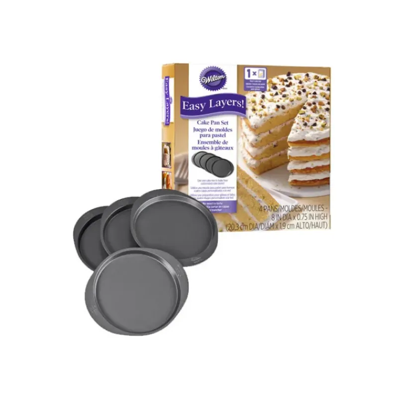 Moules À Gâteaux*WILTON Moule gâteau à étages Rainbow Cake (x4)