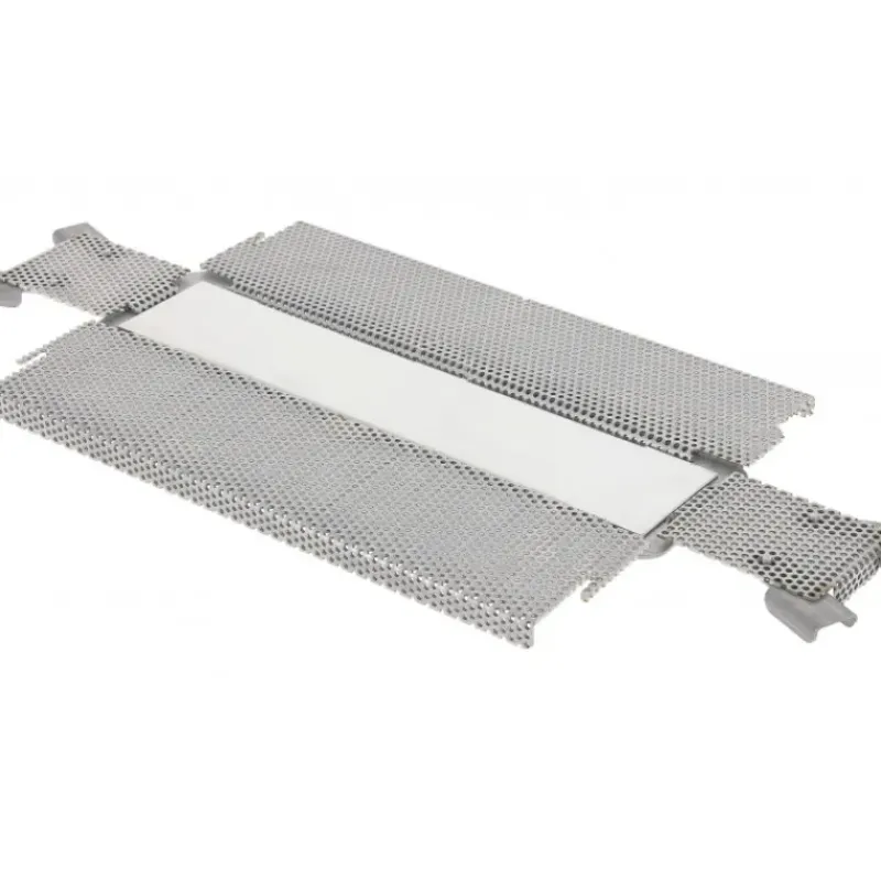 Moules À Gâteaux*DE BUYER Moule Pâté en Croûte Inox Perforé Pliable 48 x 9 cm x H 8,5 cm