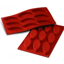 Moule Silicone*SILIKOMART Moule Silicone 9 Barquettes 10 x 4,4 cm