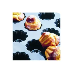 Moule Silicone*FLEXIPAN Moule Silicone 24 Brioches Cannelées 6,6 cm x H 2,4 cm