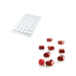 Moule Silicone*SILIKOMART Moule Silicone 35 Carré Bombé 5ml Professional