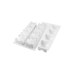 Moule Silicone*SILIKOMART Moule Silicone 8 Carré Sphère 110ml Professional