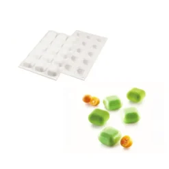 Moule Silicone*SILIKOMART Moule Silicone 15 Carrés Bombés 4 x 4 cm 30ml Professional