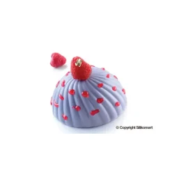 Moule Silicone*SILIKOMART Moule Silicone 6 Demi Sphères Vrillées Ø 75 mm Professional