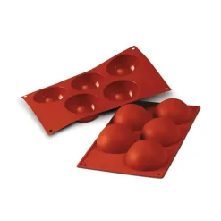 Moule Silicone|Moules À Gâteaux*SILIKOMART Moule Silicone 5 Demi-sphères 8 cm x H 4 cm