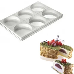 Moule Silicone*SILIKOMART Moule silicone 6 empreintes rondes Ø180 mm