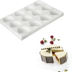 Moule Silicone*SILIKOMART Moule silicone 12 empreintes rondes Ø115 mm