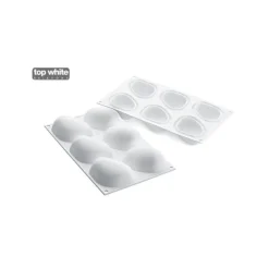 Moule Silicone*SILIKOMART Moule Silicone 6 Galets 8,7 x 6,3 cm 110ml Professional