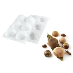 Moule Silicone|Moules À Gâteaux*SILIKOMART Moule Silicone 6 Marrons 110ml Professional