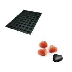 Moule Silicone*SILIKOMART Moule Silicone 70 Mini Coeurs 3,6 x 3,9 x H1,6 cm 11ml Professional