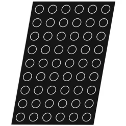 Moule Silicone*FLEXIPAN Moule Silicone 54 Mini-cylindres 3,8 cm x H 1 cm