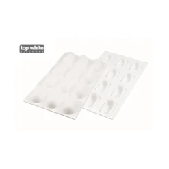 Moule Silicone*SILIKOMART Moule Silicone 12 Minis Ovales Bombés 5,8 x 2,9 cm 30ml Professional