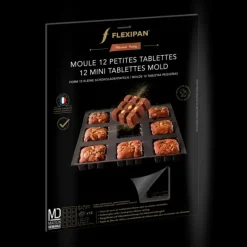 Moule Anti-adhésif|Moule Silicone*FLEXIPAN DEMARLE Moule Silicone 12 Tablettes 7 cm