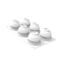 Moule Silicone*SILIKOMART Moule Silicone Atome Ø 6,3 x H 5,5 cm (x6)