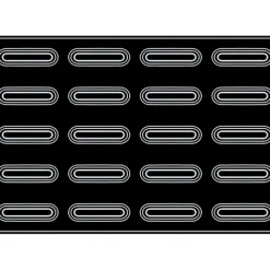 Moule Silicone*PAVOFLEX Moule Silicone Bande Creuse 12 x 3,5 cm x H 3,2 cm (x20)