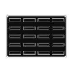 Moule Silicone*PAVOFLEX Moule Silicone Bande Inclinée 12 x 3 cm x H 3,5 cm (x20)