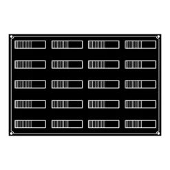 Moule Silicone*PAVOFLEX Moule Silicone Bande Ondulée 12 x 3 cm x H 3,2 cm (x20)