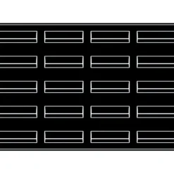Moule Silicone*PAVOFLEX Moule Silicone Bande Vague 12 x 3,5 cm x H 3,6 cm (x20)