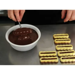 Moules À Chocolat|Moule Silicone*PAVONI Moule Silicone Barre Ondulée Snack 9 x 3 cm x H 1,9 cm (x15)