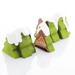 Moule Silicone|Moules À Gâteaux*PAVONI Moule Silicone Bûche Sapin 25 x 9,7 cm x H 9,5 cm
