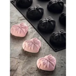 Moule Silicone|Moules À Gâteaux*PAVOFLEX Moule Silicone Cadeau Coeur 7,3 x 6,6 cm x H 3,6 cm (x12)