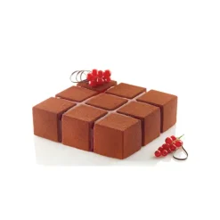 Moule Silicone*SILIKOMART Moule Silicone Carré Cubik 17,2 cm Professional