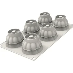 Moule Silicone*SILIKOMART Moule Silicone Citrouille Delica Ø 6,7 x H 5 cm (x6)