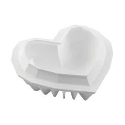Moule Silicone*SILIKOMART Moule Silicone Coeur Origami 15x13,5 cm Professional